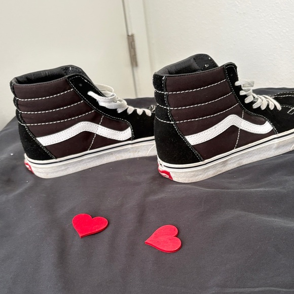 Vans Women's Black and White High-Top Sneakers - Picture 4 of 8